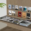 Modern Bookshelf Bookshelf 3d model