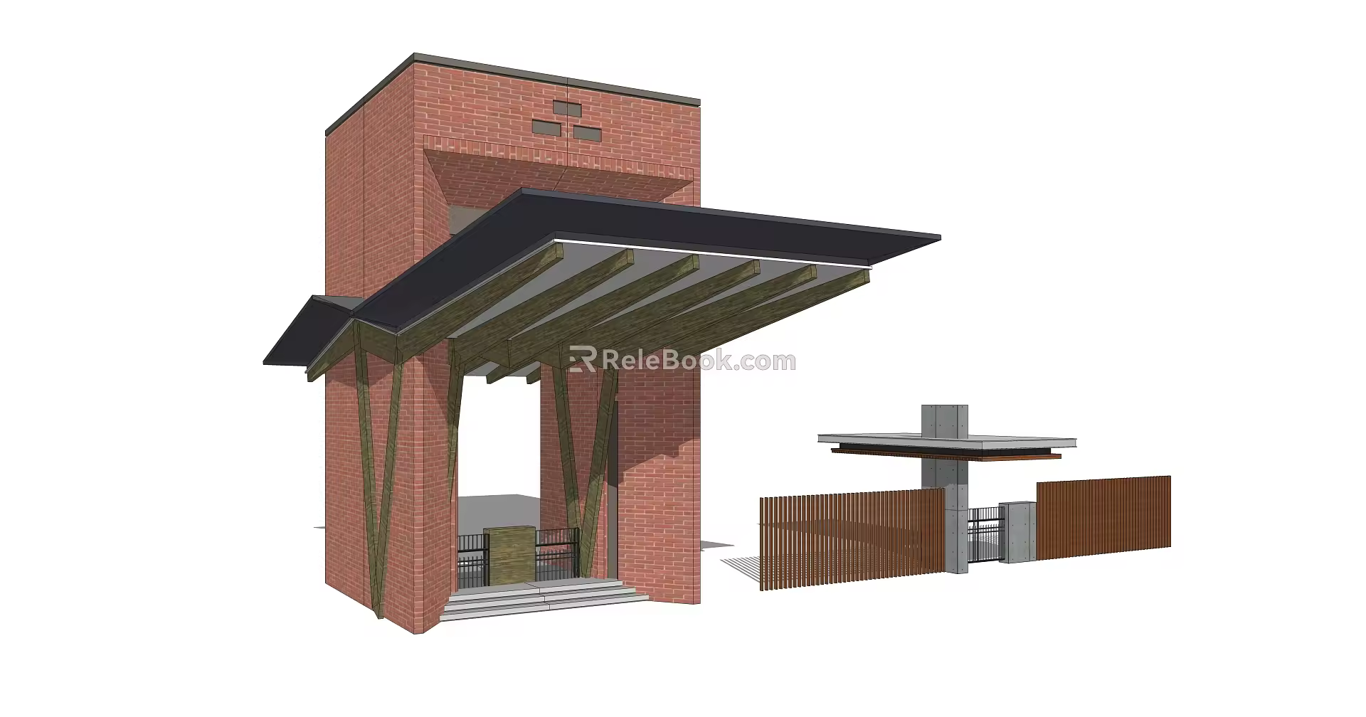 Modern Gate 3d model