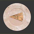 Delicious Layer Cake With Colorful Sprinkles On Round Plate And White Star Butterfly Decorations