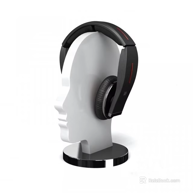 Modern Over Ear Headphones With High Quality Stereo Audio And Comfortable Fit 3d model 