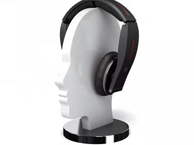 Modern Over Ear Headphones With High Quality Stereo Audio And Comfortable Fit 3d model