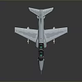 Silver Scale Model Fighter Jet Aircraft With Detailed Cockpit And Wings