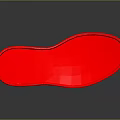 Red Comfortable Insole For Daily Use With Soft Cushion And Foot Support