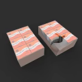 Tasty Snack Food Packaging Boxes With Opened Design Showing Delicious Contents