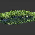 Scenic Cliff Terrain Adorned With Lush Green Vegetation And Natural Rock Formations