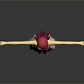 Game Or Movie Character With Pink Hair White Crop Top Red Flower And White Skirt