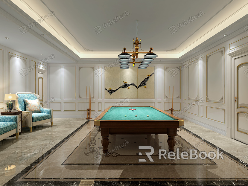 American billiard room model