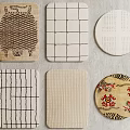 Various Designed Square Rugs With Grid Striped Textured And Geometric Patterns
