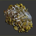 Organic Yellow Vegetable with Cluster of Vibrant Petal Like Segments and Fresh Texture