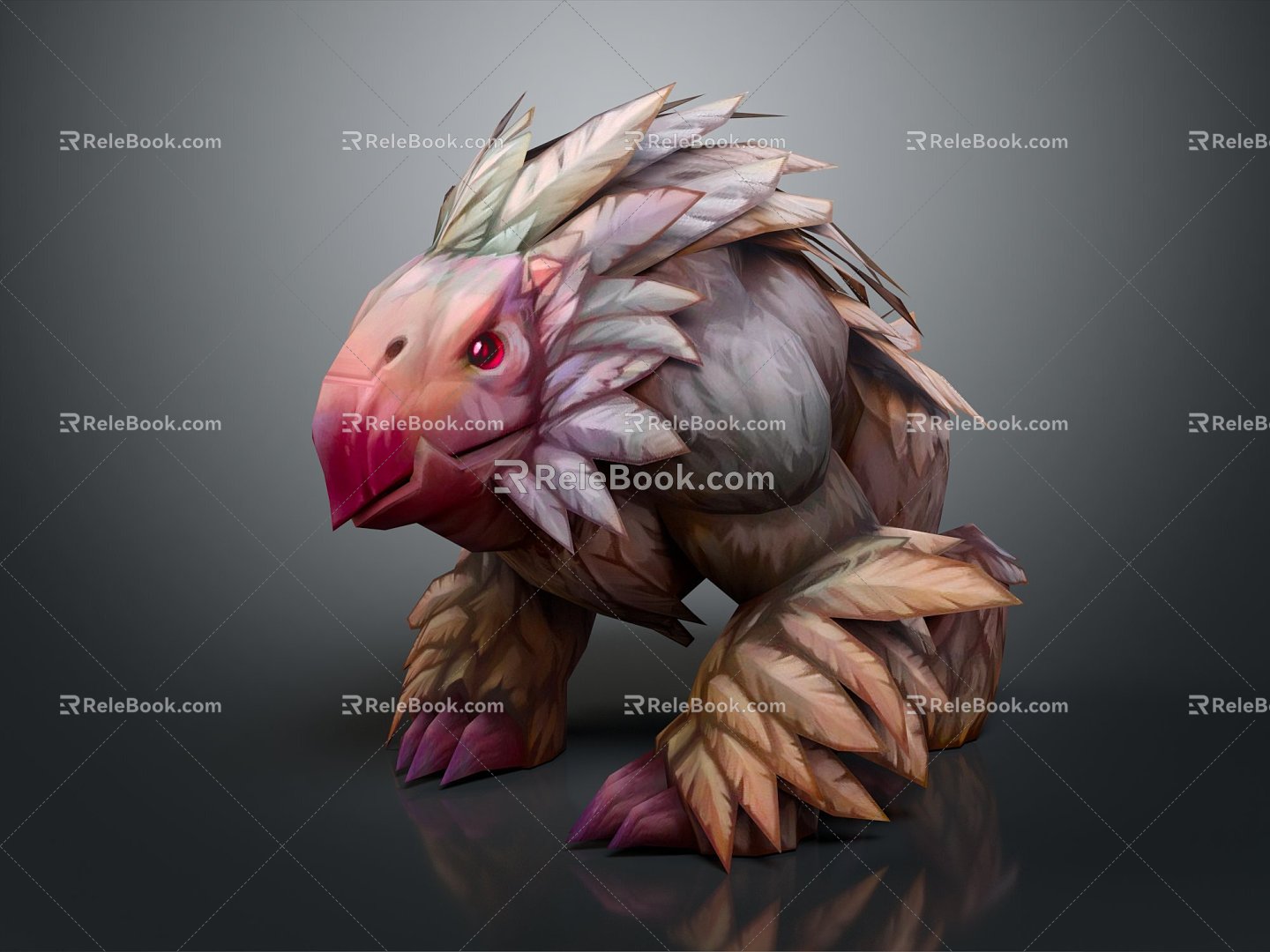 Modern game character bear monster cartoon monster monster 3d model