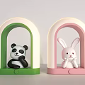 Panda Rabbit Table Lamp 3d model