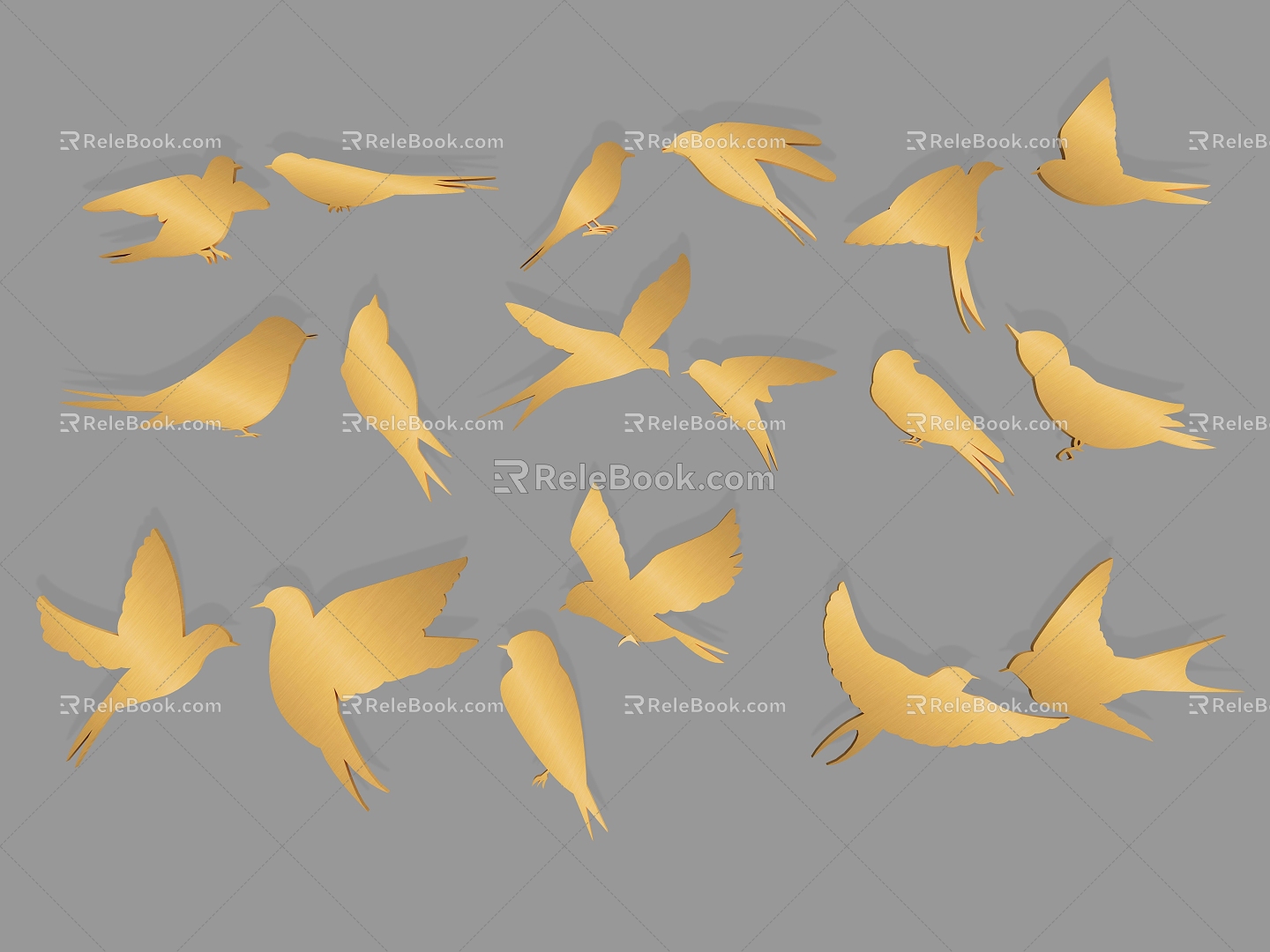 Swallow silhouette flying bird bird pigeon animal wings peace pigeon flying decoration animal wall decoration icon spring silhouette 3d model