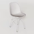 Modern Black Leather Single Chair With Metal Frame For Living Room Design