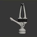 Silver Metal Clamp Tool With Handle Jaws And Knob For Gripping Objects