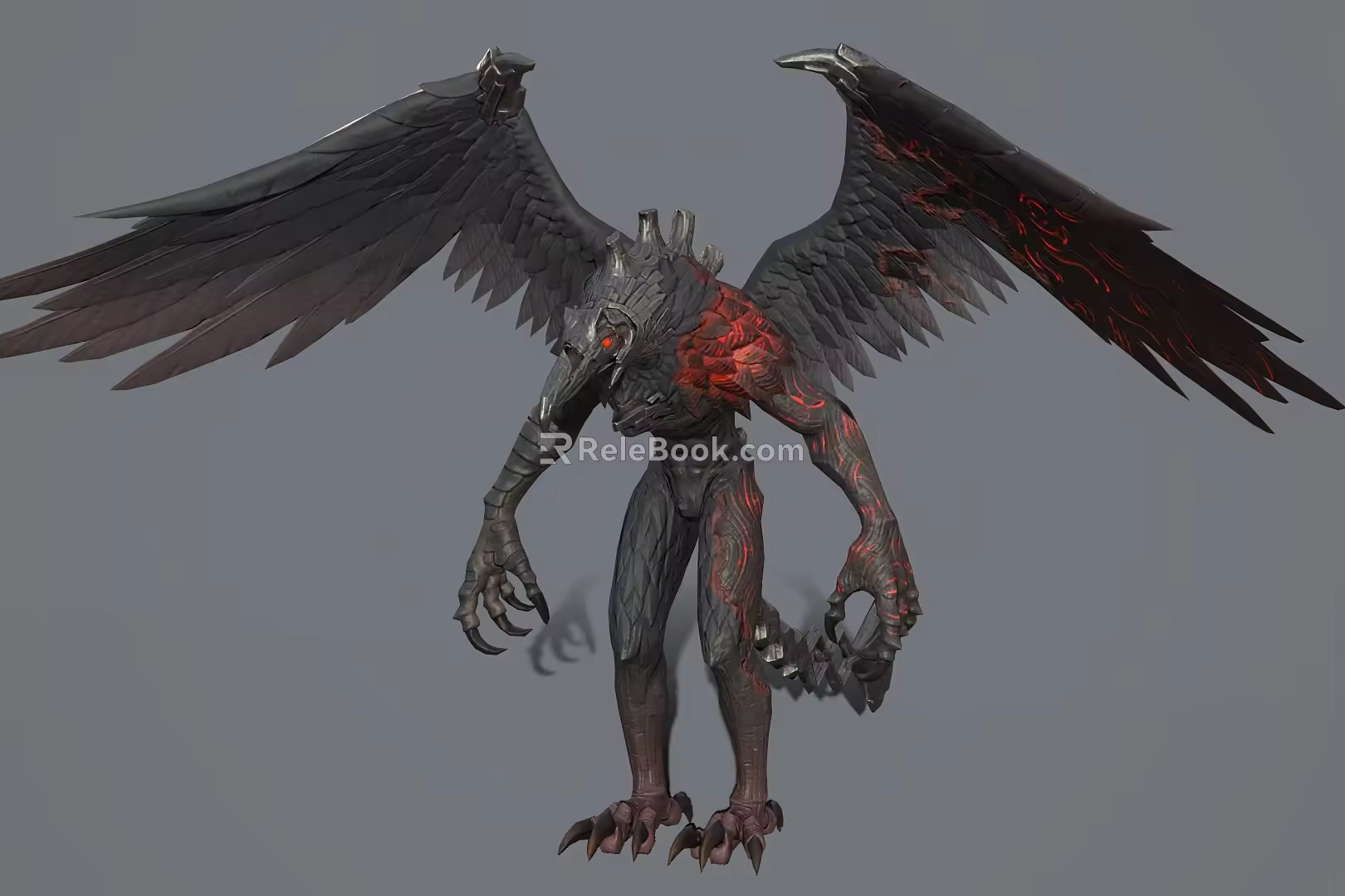 Monster Crow Beast Game Character Anime Character 3d model