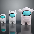 Robot Assistant Small Robot Butler Robot Butler Figure Game Figure 3d model