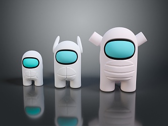 Robot Assistant Small Robot Butler Robot Butler Figure Game Figure 3d model