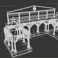 Ornate Classical Architectural Structure With Pavilions Columns Decorative Roofs And Patterned Bases