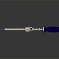 High Quality Hardware Screwdriver With Blue Handle Metal Shaft And Reflective Design