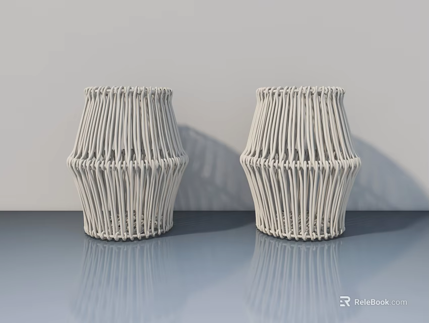 Modern Hinged Door with Simple Design for Interior Home Decoration 3d model