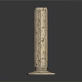 Modern Columns Classical Stone Columns Stone Columns Stone Columns 3d model