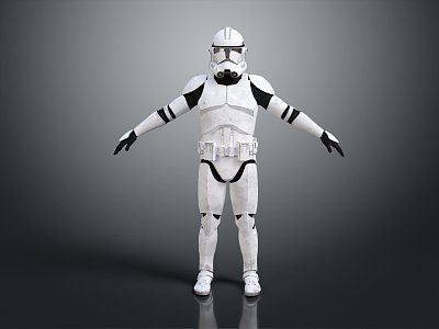 Modern Soldier Star Wars Soldier Clone Soldier Clone Warrior Star Wars Clone 3d model