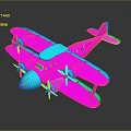Vibrant Vintage Passenger Plane With Double Wings And Four Propellers