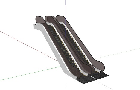 Modern Elevator Escalator 3d model