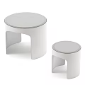 Modern Nested Coffee Tables with Gold Metal Base and Black Glass Top