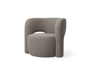 Nordic Creative Alien Sofa Chair Lambskin Fabric Sofa Nordic Sofa Chair 3d model