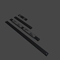 Firearm rail component suit 3d model