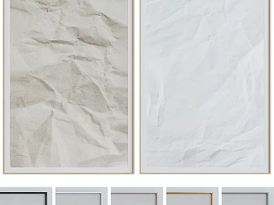 Elegant Frames With Textured Art And Various Styles 3d model