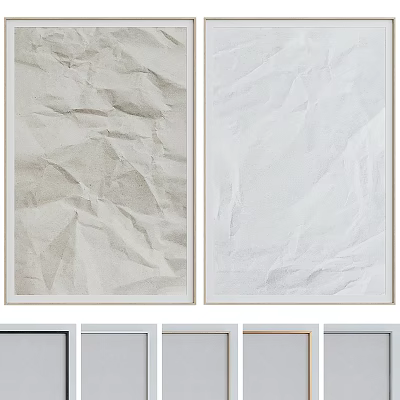 Elegant Frames With Textured Art And Various Styles 3d model