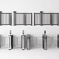 Public Facility Access Control Equipment Including Silver Turnstiles And Barrier Gates With Readers