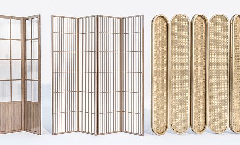 Silent screen partition hollow partition 3d model