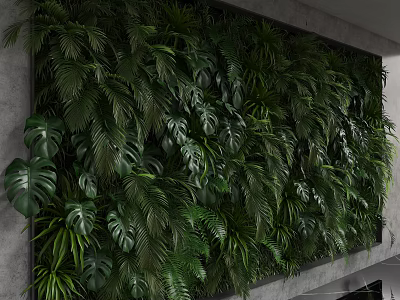 Modern background wall 3d model