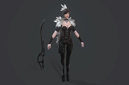 Woman Female Warrior Female Assassin Game Characters Anime Characters 3d model