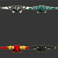 Multiple Superhero Action Figures With Various Colors And Outstretched Arms Pose
