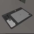 Apple Digital Devices Setup With Tablet Smartphone Smartwatch And Charging Dock 3d model