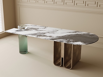 Desk Dining Table 3d model