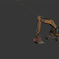 Yellow Tracked Functional Utility Vehicles With Different Buckets For Construction Work