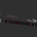 Traditional Decorative Weapon Sword With Red Black Sheath And Metal Handle Design