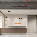 Hotel Front Desk 3d model