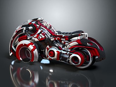 Modern Motorcycle Jet Motorcycle Science Fiction Motorcycle Concept Motorcycle Flying Car 3d model