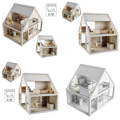 Modern Building Blocks 3d model