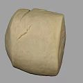 Fresh Homemade Square Bread With Creamy Yellow Cracked Surface Rustic Appearance