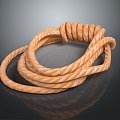 Rope pile rope hemp rope group rope life supplies construction supplies life-saving supplies 3d model