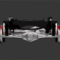 Sturdy Automotive Chassis Frame With Wheels Suspension And Drivetrain Components