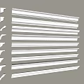 Gypsum line Gypsum line Yin corner line Yang corner line Skirting line ceiling corner line 3d model