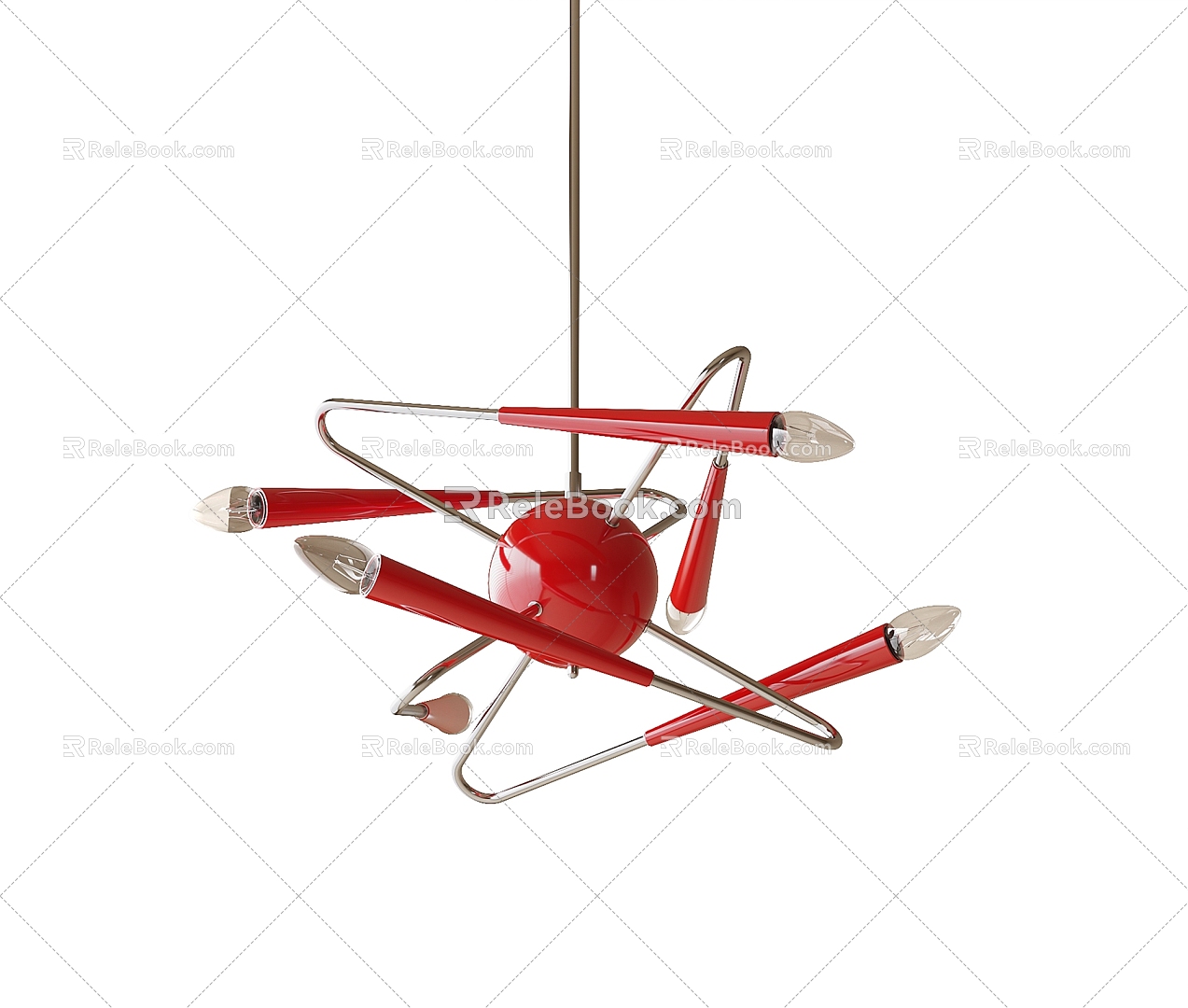 Modern Restaurant Chandelier Art Chandelier 3d model